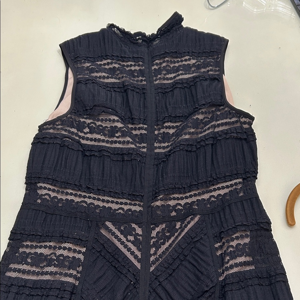 VENUS Black High Low Lace Dress - Picture 12 of 16
